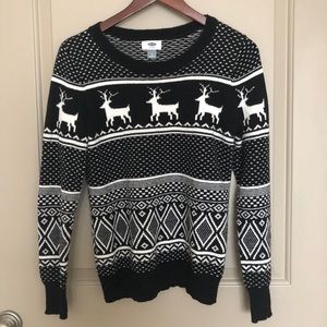 Black & White Holiday Sweater